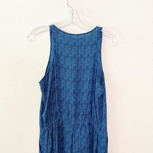 Broadway & Broome Blue Tie Waist Romper - Picture 2 of 8